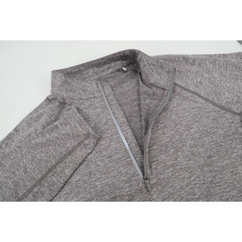 Peter Millar Sydney Stretch Pullover 1/4 Zip Mens Medium Gray Crown Sport